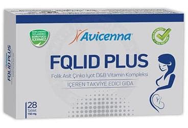 AVICENNA FQLID PLUS METILFOLAT & METILKOBALAMIN & ZN (CINKO) ICEREN TAKVIYE EDICI GIDA 28 tablet İlaç Görseli