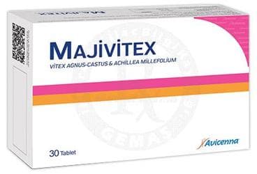 MAJIVITEX VITEX AGNUS-CASTUS & ACHILLEA MILLEFOLIUM ICEREN TAKVIYE EDICI GIDA 30 tablet İlaç Görseli