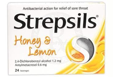 STREPSILS LIMON VE BAL AROMALI PASTIL 24 pastil İlaç Görseli