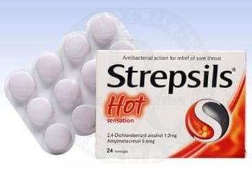 STREPSILS HOT SENSATION PASTIL 24 pastil İlaç Görseli