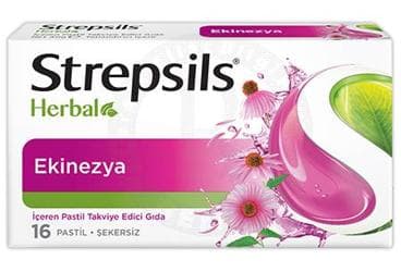 STREPSILS HERBAL EKINEZYA ICEREN PASTIL 16 pastil İlaç Görseli