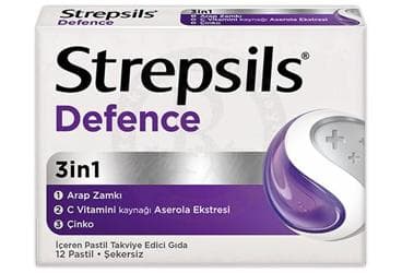 STREPSILS DEFENCE PASTIL 12 adet İlaç Görseli