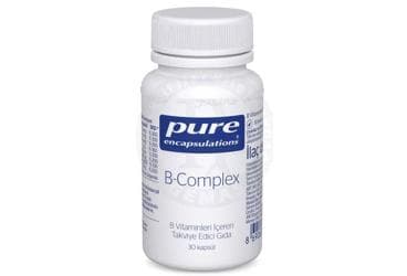 PURE ENCAPSULATIONS B-COMPLEX B VITAMINLERI ICEREN TAKVIYE EDICI GIDA 30 kapsül İlaç Görseli