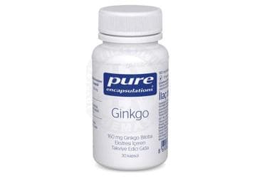 PURE ENCAPSULATIONS GINKGO BILOBA EKSTRESI ICEREN TAKVIYE EDICI GIDA 160 mg 30 kapsül İlaç Görseli