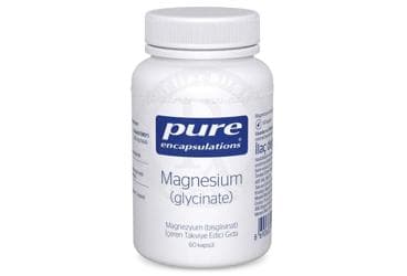 PURE ENCAPSULATIONS MAGNESIUM (GLYCINATE) MAGNEZYUM (BISGLISINAT) ICEREN TAKVIYE EDICI GIDA 60 kapsül İlaç Görseli