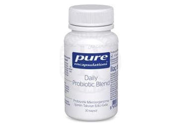 PURE ENCAPSULATIONS DAILY PROBIOTIC BLEND PROBIYOTIK MIKROORGANIZMA ICEREN TAKVIYE EDICI GIDA 30 kapsül İlaç Görseli