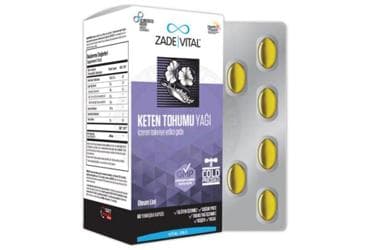 ZADE VITAL KETEN TOHUMU YAGI KAPSUL 60 kapsül/blister İlaç Görseli