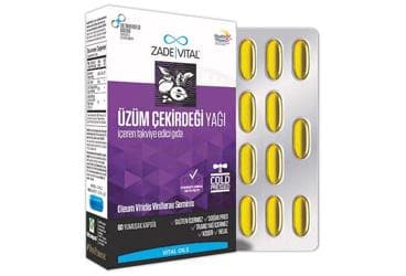 ZADE VITAL UZUM CEKIRDEGI YAGI KAPSUL 60 kapsül/blister İlaç Görseli