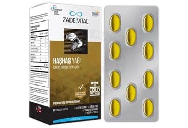 ZADE VITAL HASHAS YAGI KAPSUL 60 kapsül/blister İlaç Görseli