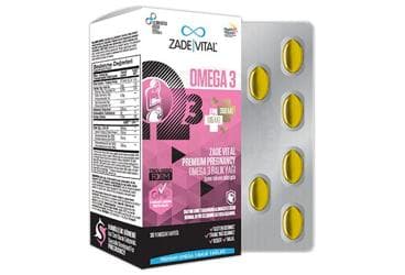 ZADE VITAL HAMILELER ICIN OMEGA 3 BALIK YAGI ICEREN TAKVIYE EDICI GIDA KAPSUL 30 kapsül İlaç Görseli