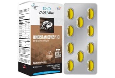 ZADE VITAL HINDISTAN CEVIZI YAGI KAPSUL 60 kapsül/blister İlaç Görseli