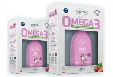 ZADE VITAL OMEGA 3 KIDS CILEK SURUP 100 ml şişe İlaç Görseli