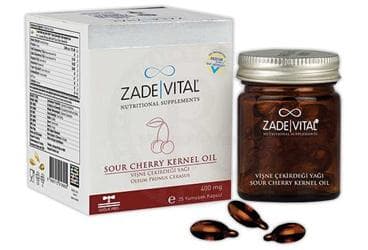 ZADE VITAL VISNE CEKIRDEGI YAGI PATLATILABILEN KAPSUL 400 mg 25 kapsül/şişe İlaç Görseli