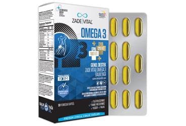 ZADE VITAL OMEGA 3 GENEL DESTEK KAPSUL 30 kapsül/blister İlaç Görseli