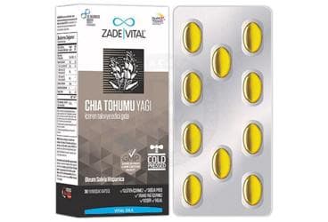 ZADE VITAL CHIA TOHUMU YAGI KAPSUL 1000 mg 30 kapsül/blister İlaç Görseli