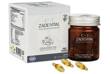 ZADE VITAL CHIA TOHUMU YAGI KAPSUL 400 mg 25 kapsül/şişe İlaç Görseli