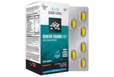 ZADE VITAL KENEVIR YAGI KAPSUL 1000 mg 30 kapsül/blister İlaç Görseli