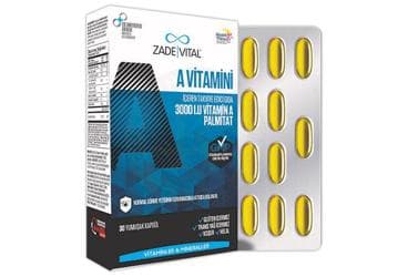 ZADE VITAL A VITAMINI KAPSUL 500 mg 30 kapsül/blister İlaç Görseli