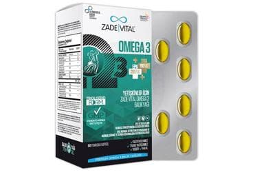 ZADE VITAL OMEGA 3 PREMIUM ADULTS KAPSUL 50 kapsül İlaç Görseli