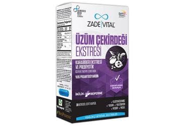 ZADE VITAL UZUM CEKIRDEGI EKSTRESI ICEREN KAPSUL 30 kapsül İlaç Görseli