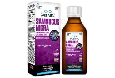 ZADE VITAL SAMBUCUS NIGRA KARA MURVER EKSTRESI, C VITAMINI VE CINKO ICEREN SIVI TAKVIYE EDICI GIDA 100 ml şişe İlaç Görseli