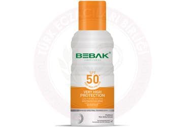 BEBAK SPF50+ COK YUKSEK KORUMALI GUNES KORUYUCU SPREY 150 ml şişe İlaç Görseli