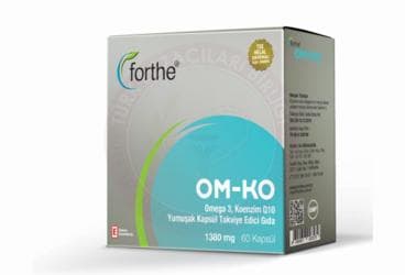 FORTHE OM-KO OMEGA3, KOENZIM Q10 TAKVIYE EDICI GIDA 60 kapsül İlaç Görseli