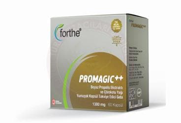 FORTHE PROMAGIC BEYAZ PROPOLIS EKSTRAKTI VE COREKOTU YAGI TAKVIYE EDICI GIDA 60 kapsül İlaç Görseli