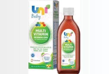 UNI BABY MULTIVITAMIN MULTIMINERAL ICEREN TAKVIYE EDICI GIDA 150 ml şişe İlaç Görseli