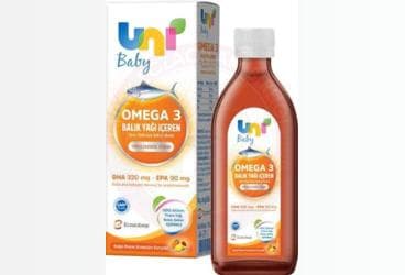 UNI BABY OMEGA 3 TAKVIYE EDICI GIDA 150 ml şişe İlaç Görseli