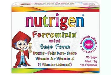 NUTRIGEN FERROMIXIN MINI TAKVIYE EDICI GIDA SASE 30 saşe İlaç Görseli