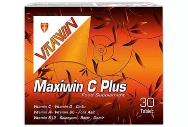 VITAWIN MAXIWIN C PLUS TAKVIYE EDICI GIDA 30 tablet İlaç Görseli