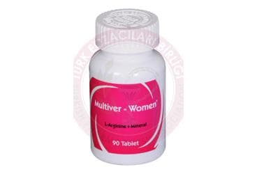 MULTIVER WOMEN L-ARGININE + MINERAL ICEREN TABLET 90 tablet İlaç Görseli