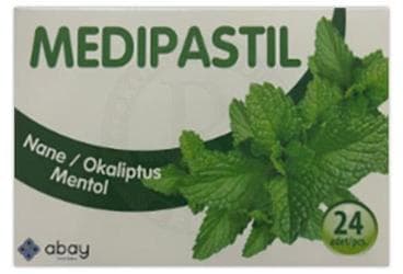 MEDIPASTIL NANE, OKALIPTUS, MENTOL 24 pastil İlaç Görseli