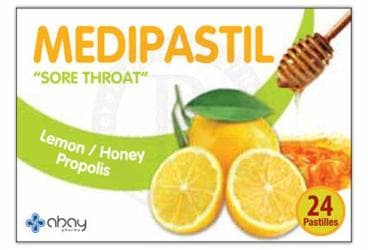MEDIPASTIL LIMON, BAL, PROPOLIS 24 pastil İlaç Görseli