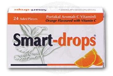 SMART-DROPS C VITAMINLI PORTAKALLI PASTIL 24 pastil İlaç Görseli