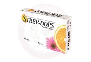 STREP-DROPS PORTAKAL AROMALI, C VITAMINLI & EKINEZYALI PASTIL 24 pastil İlaç Görseli