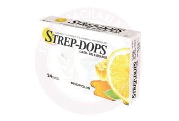 STREP-DROPS LIMON AROMALI, BALLI, IHLAMUR PROPOLISLI PASTIL 24 pastil İlaç Görseli
