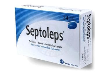 SEPTOLEPS ADACAYI-NANE-MENTOL AROMALI PASTIL 24 pastil İlaç Görseli