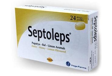 SEPTOLEPS PAPATYA-BAL-LIMON AROMALI PASTIL 24 pastil İlaç Görseli