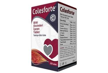 COLESFORTE BITKI EKSTRELERI ICEREN TAKVIYE EDICI GIDA TABLET 60 tablet İlaç Görseli