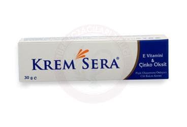 KREM SERA E VITAMINI & CINKO OKSIT ICEREN PISIK ONLEYICI KREM 30 gr tüp İlaç Görseli