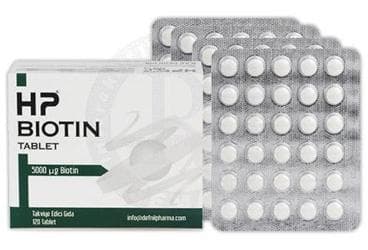 HP BIOTIN TABLET 5 mg 120 tablet İlaç Görseli