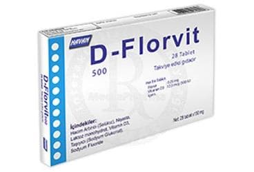 D-FLORVIT TABLET 28 tablet İlaç Görseli