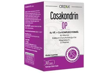 COSAKONDRIN OP K2 VITAMINI KALSIYUM KOMPLEKS FORMUL TABLET 30 tablet İlaç Görseli