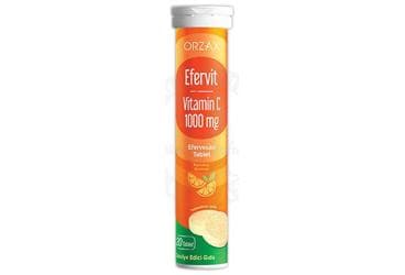 EFERVIT VITAMIN C EFERVESAN TABLET 20 tablet İlaç Görseli