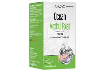OCEAN METHYL FOLAT TABLET 400 mcg 30 tablet İlaç Görseli