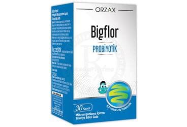 BIGFLOR PROBIYOTIK MIKROORGANIZMA ICEREN TAKVIYE EDICI GIDA 30 kapsül İlaç Görseli