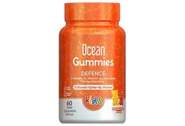 OCEAN SMART GUMMIES DEFENCE C VITAMINI, D VITAMINI VE CINKO ICEREN TAKVIYE EDICI GIDA 64 çiğnenebilir jel form İlaç Görseli