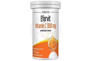 OCEAN EFERVIT VITAMIN C EFERVESAN TABLET 1000 mg 10 tablet İlaç Görseli